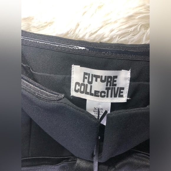 Future Collective Black Bow Crop Top XXS NWT - Picture 5 of 15